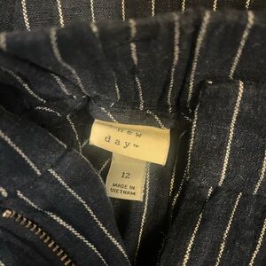 Old Navy Olive Green Wide-Leg Pants large L and A new day stripes linen pants